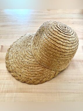 Woven Boho Straw Sun Hat - Natural Tan